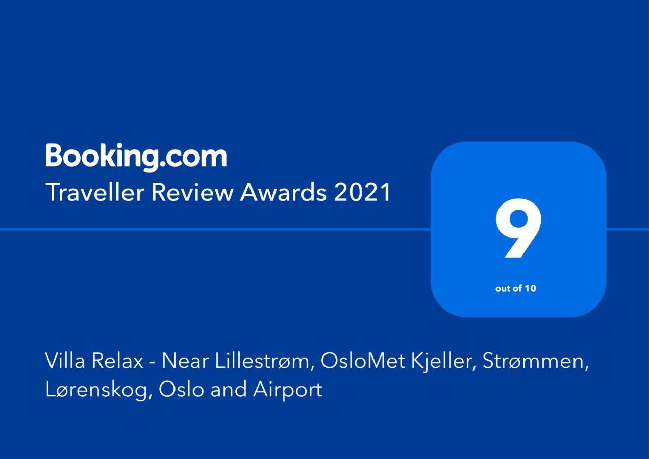 Villa Relax - Near Lillestrom, Ahus, Oslomet - Kjeller, Strommen, Lorenskog And Oslo מראה חיצוני תמונה